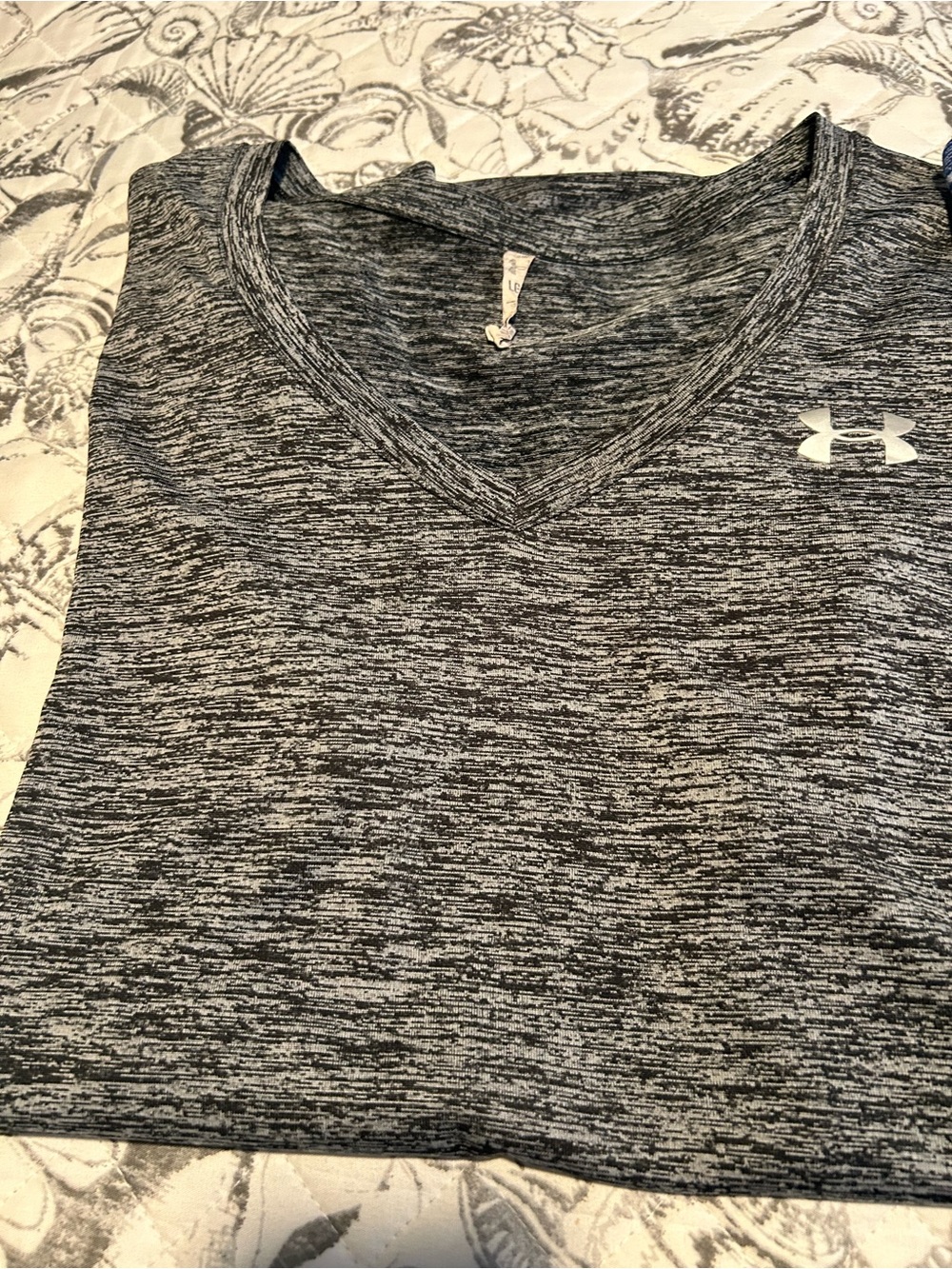 Under Armour Blue and Charcoal Heather Graphic Tee Set - Picture 3 of 4